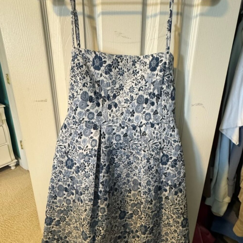 Altar'd State Blue and White Floral Dress
